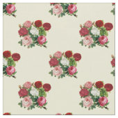 ヴィンテージ花模様 ファブリック (クローズアップ)