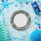 ヴィンテージ花模様 ペーパープレート (パーティー)