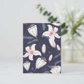 ヴィンテージ花模様 ポストカード (スタンド正面)