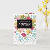 ヴィンテージ花母の日 カード (黄色い花)