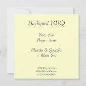 ヴィンテージ花火とフラッグアートのカスタム招待状 招待状 (裏面)