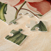 ヴィンテージ花牡丹自然ユニークおもしろいアート ジグソーパズル (側面)