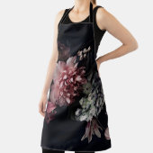 ヴィンテージ花牡丹、チューリップ、ユリ、あじさい  エプロン (インサイチュ)