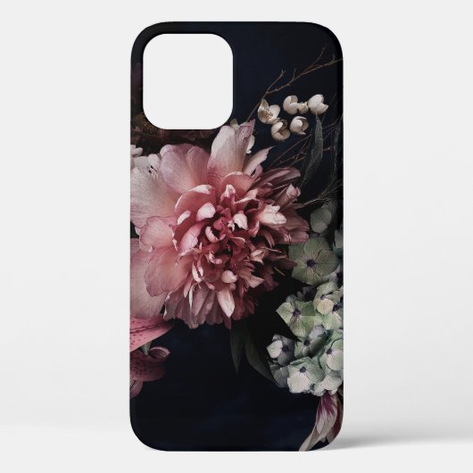 ヴィンテージ花牡丹、チューリップ、ユリ、あじさい  Case-Mate iPhoneケース (裏面)