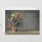 ヴィンテージ花瓶ユニーククリエイティブ結婚ズ 招待状 (正面)