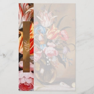 ヴィンテージ花瓶 ひなモノグラムの形 便箋