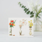 ヴィンテージ花瓶 ポストカード (スタンド正面)