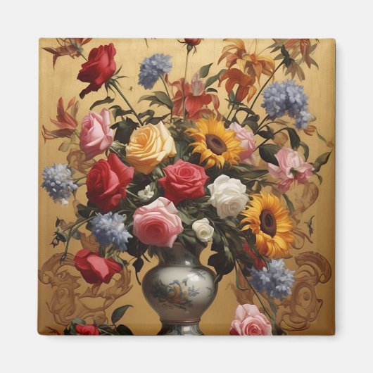 ヴィンテージ花瓶 マグネット (正面)