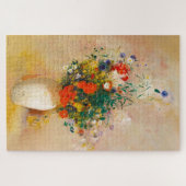 ヴィンテージ花瓶(1906) by Odilon Redon ジグソーパズル (横)
