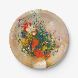 ヴィンテージ花瓶(1906) by Odilon Redon ペーパープレート