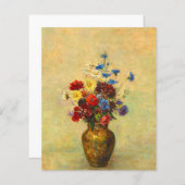 ヴィンテージ花瓶（1910年）Odiron Redon著 (正面/裏面)