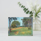 ヴィンテージ花畑はがき ポストカード (スタンド正面)