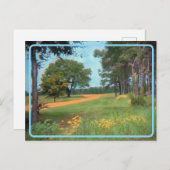 ヴィンテージ花畑はがき ポストカード (正面/裏面)