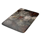 ヴィンテージ花白と錆あじさい植物学 バスマット (アングル)