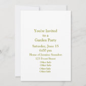 ヴィンテージ花種パケットガーデンコラージュ 招待状 (裏面)