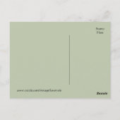 ヴィンテージ花種パケット – 葉書 ポストカード (裏面)