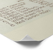 ヴィンテージ花素朴フローラ ポスター (角)