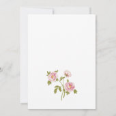 ヴィンテージ花結婚式招待状 招待状 (裏面)