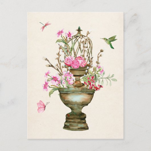 ヴィンテージ花花花花花花花花花花花花花花花花花花花花花花花花花花花花花花花花花花花花花花花花花花花花 ポストカード (正面)