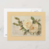 ヴィンテージ花葉書 ポストカード (正面/裏面)