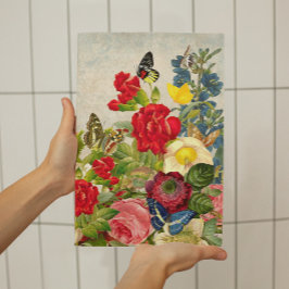 ヴィンテージ花蝶スモール ポスター