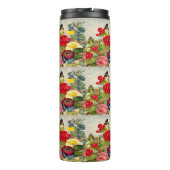 ヴィンテージ花蝶パターン熱タンブラー タンブラー (裏面)