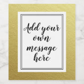 ヴィンテージ花誕生日ワインボトルラベルカスタム ワインラベル (シングルラベル)