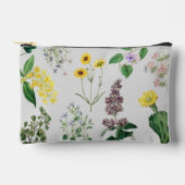 ヴィンテージ花集合 アクセサリーポーチ (正面)