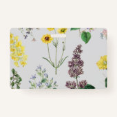 ヴィンテージ花集合 バッジ (裏面)