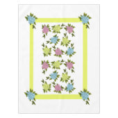 ヴィンテージ花黄色52 X 70テーブルクロス テーブルクロス (正面)