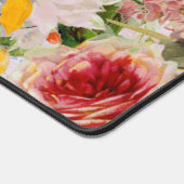 ヴィンテージ花2コラージュ デスクマット (コーナー)