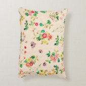 ヴィンテージ花 アクセントクッション (裏面(縦))