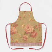 ヴィンテージ花 エプロン (正面)