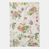 ヴィンテージ花 キッチンタオル (縦)