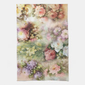 ヴィンテージ花 キッチンタオル (縦)