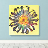 ヴィンテージ花 キャンバスプリント (インサイチュ (ウッドフロア))