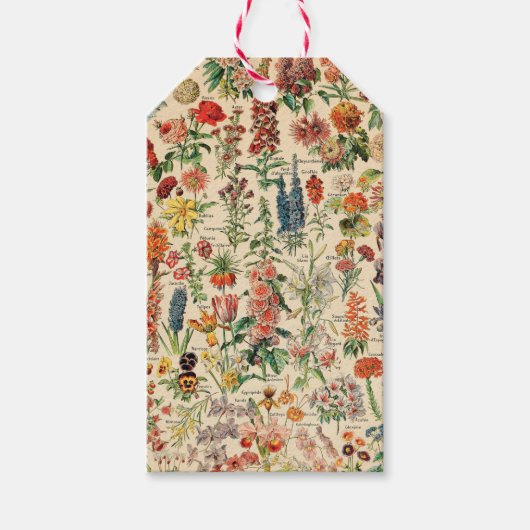 ヴィンテージ花 ギフトタグ (正面)