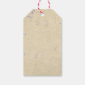 ヴィンテージ花 ギフトタグ (裏面)