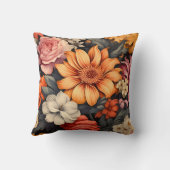 ヴィンテージ花 クッション (裏面)