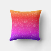 ヴィンテージ花 クッション (裏面)