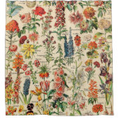 ヴィンテージ花 シャワーカーテン (正面)