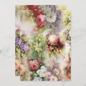 ヴィンテージ花 シーズンカード (正面/裏面)