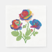 ヴィンテージ花 スタンダードランチョンナプキン (正面)