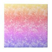 ヴィンテージ花 タイル (正面)