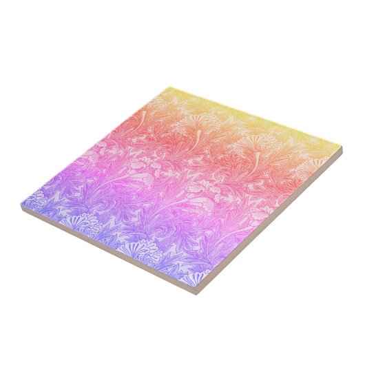 ヴィンテージ花 タイル (側面)