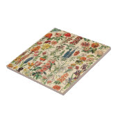 ヴィンテージ花 タイル (側面)