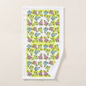 ヴィンテージ花 バスタオルセット (ハンドタオル)