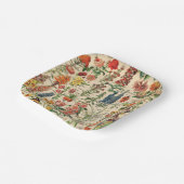 ヴィンテージ花 ペーパープレート (傾斜あり)