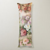 ヴィンテージ花 ボディピロー (裏面 (縦))