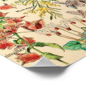 ヴィンテージ花 ポスター (角)